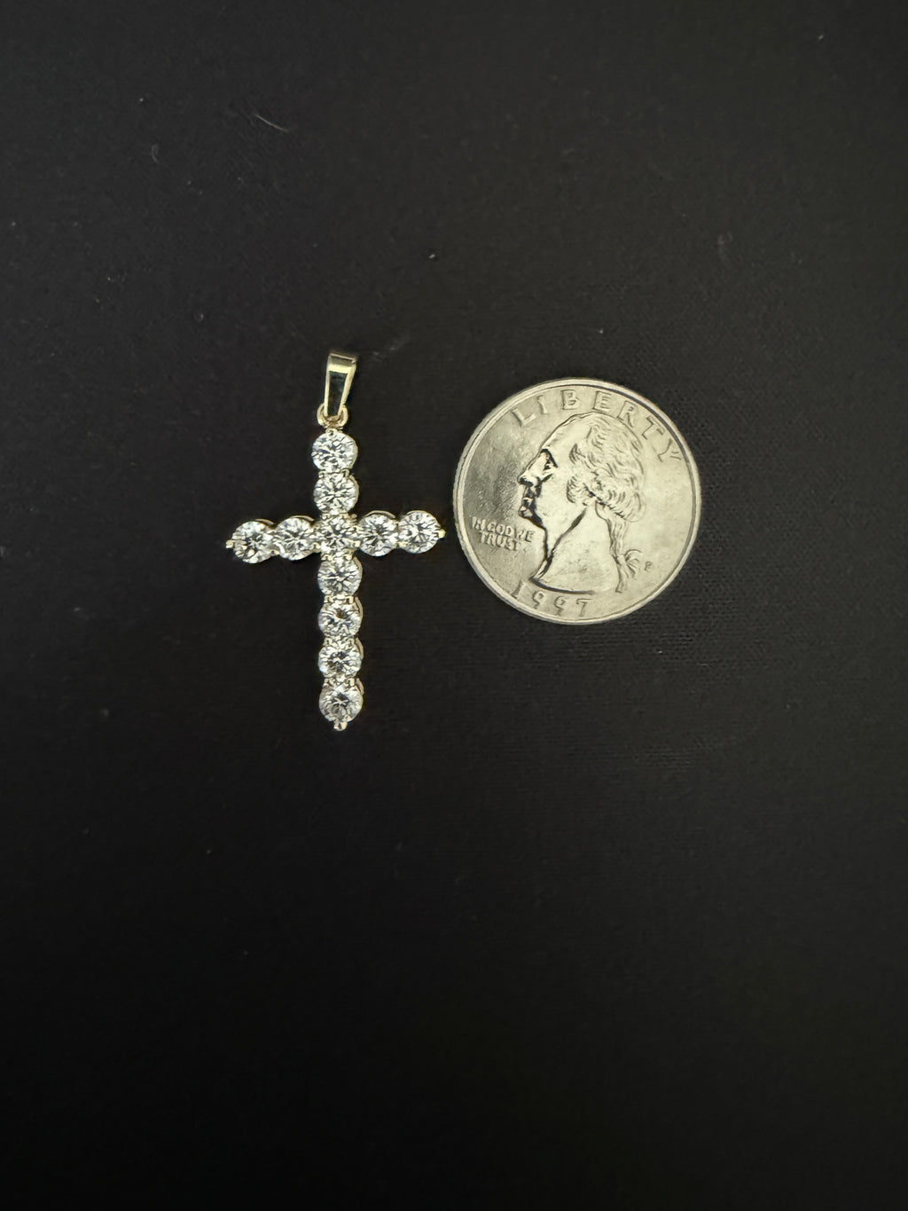 2.68 CT Lab-Grown Diamond Cross Pendant (VS/F) in 14K Gold – Iced Out Cross Charm